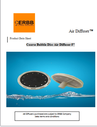 Coarse Bubbles Disc Air Diffuser 5"